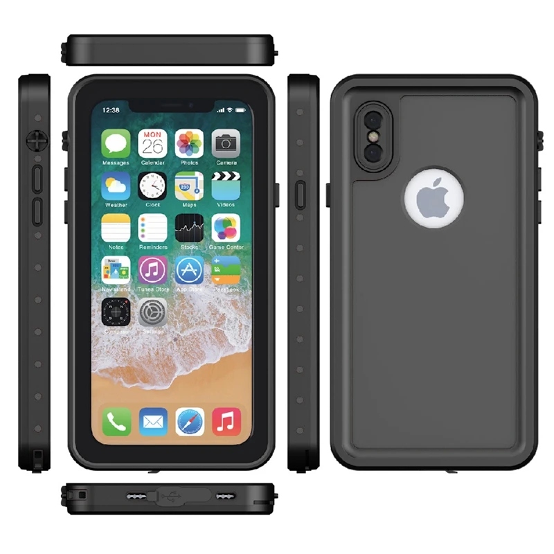 Водонепроницаемый чехол для iphone X XS водонепроницаемый 8 Plus 7 с полной защитой