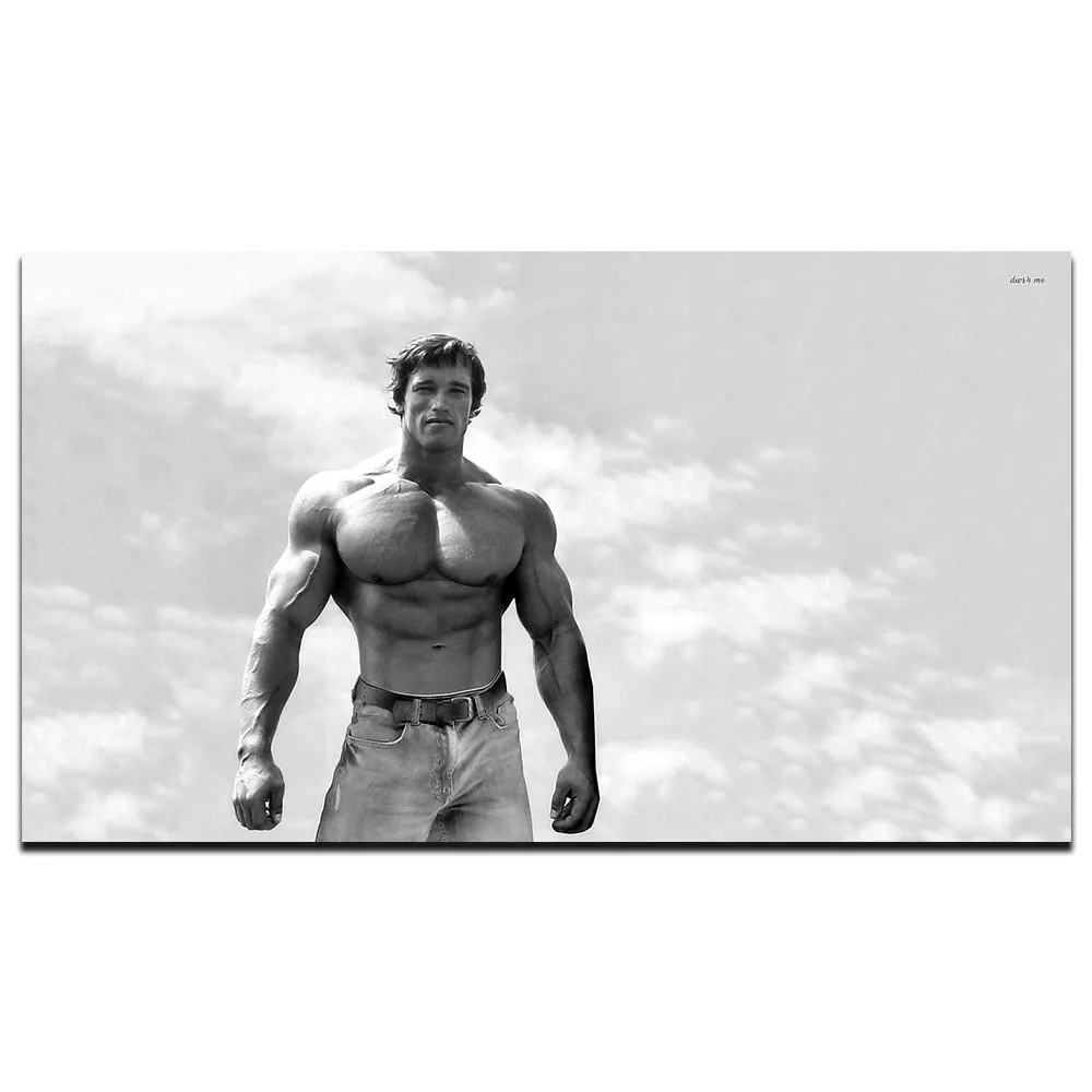 Арнольд Шварценеггер бодибилдинг мотивационное Искусство Шелковый плакат