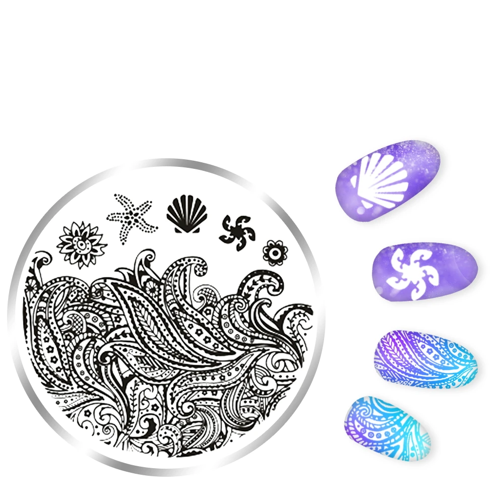 Ladymisty моряки и море парусный спорт тема Nail Книги по искусству штамп шаблон