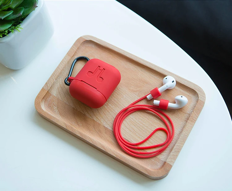 LYMOC защитный группы кожухи головных телефонов для Airpods 1 2 Анти-потери линии Anti-Slip силикагель для Airpods 2 Наушники