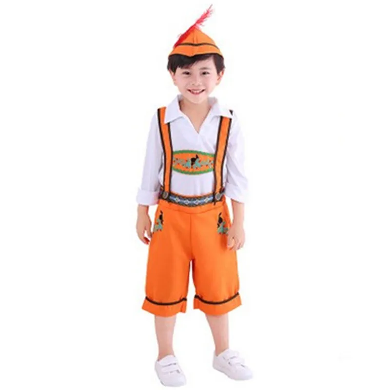 

S-XL Unisex Children German Oktoberfest Cosplay kid Halloween Maid Costume Carnival Purim Festival parade Masquerade party dress