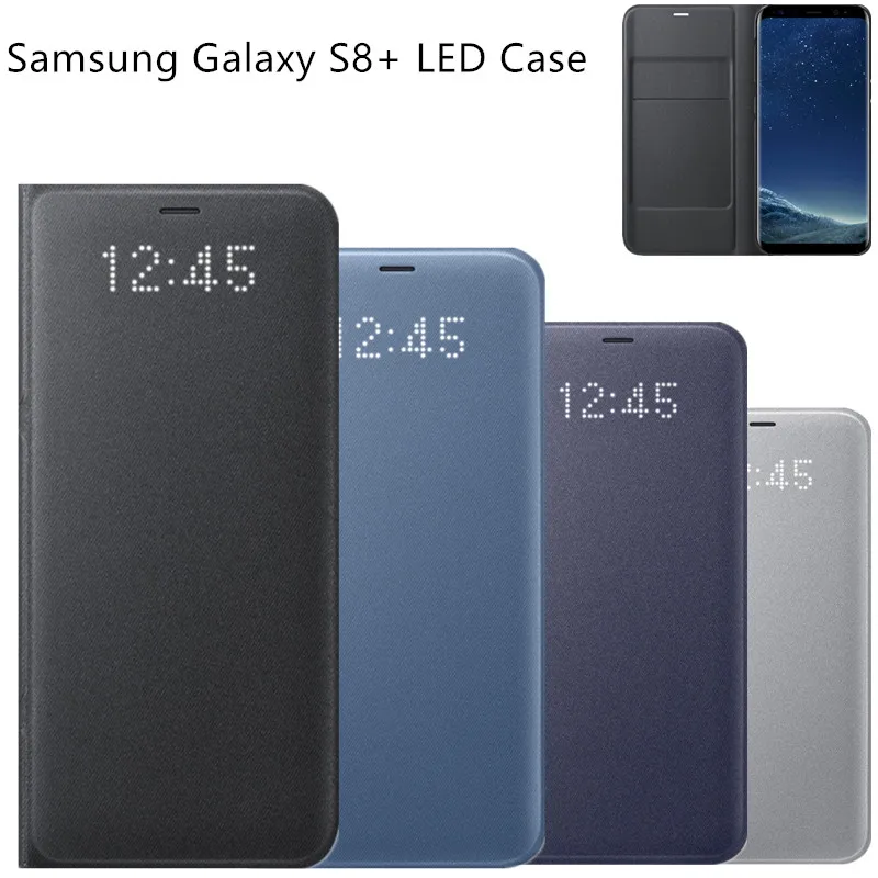 Оригинальный samsung Galaxy S8/S8 Плюс/S7/S7 плюс светодио дный Smart Cover чехол для телефона с