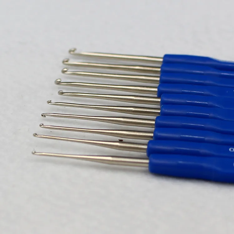 Новинка 2021 рекламные наборы инструментов стальной вязальный крючок цветная