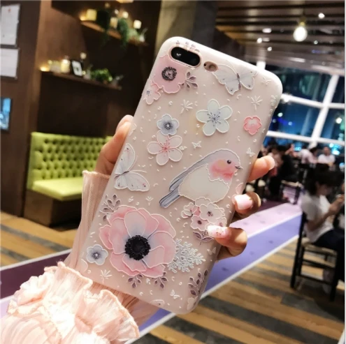 White parrot 3D цветок силиконовый чехол для телефона для Xiao mi Red mi Note 5 A 4X mi 9 8 6x 5x Мягкий ТПУ все включено чехол для телефона - Цвет: White parrot