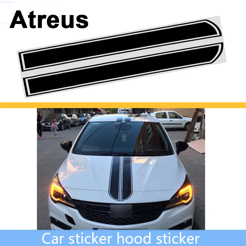 Наклейка Atreus для BMW e46 e39 e36 Audi a4 b6 a3 a6 c5 Renault duster Lada granta автомобильный Стайлинг капот