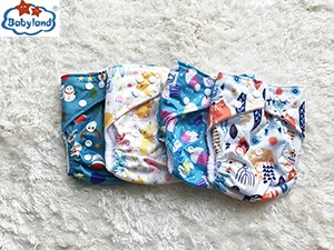 My Pick Designs 4PCS Детские подгузники из микрофлиса My Choice Designs Многоразовые моющиеся Детские подгузник с карманом подгузники по заводской цене - Цвет: My Pick Designs 4PCS