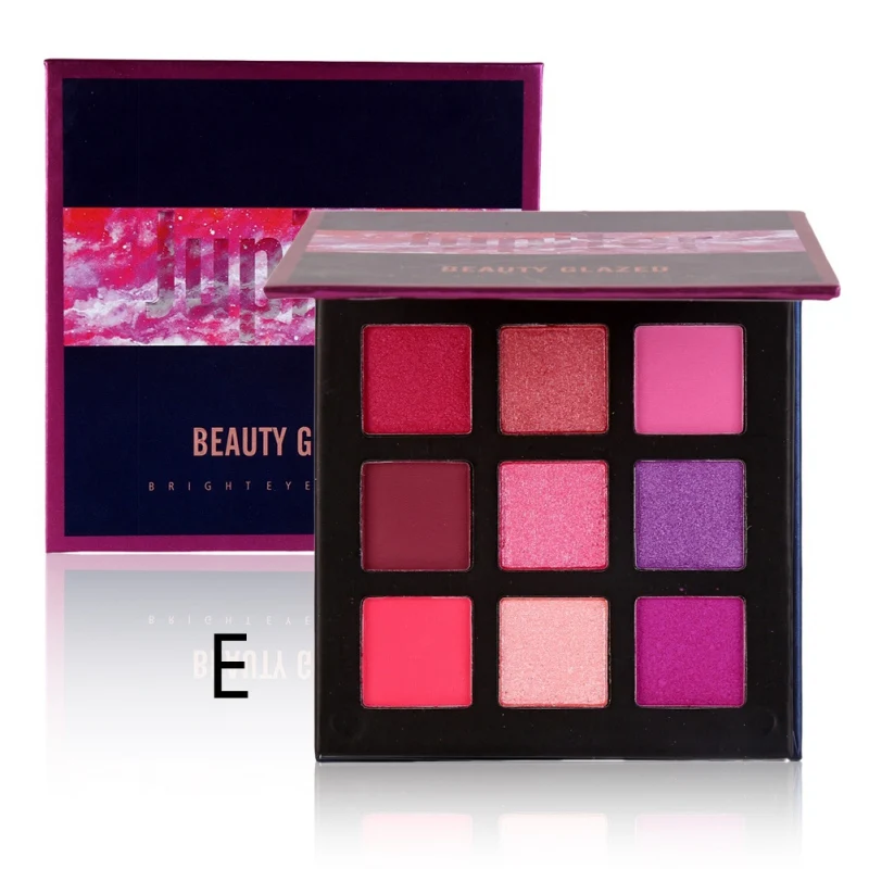 BEAUTY GLAZED 9 оттенков мерцающие матовые тени для век макияжная палитра стойкие