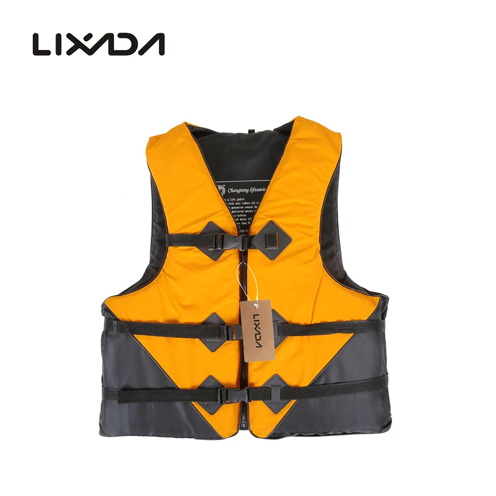 Цвет: желтый Lixada прочный L-XXL размеров полиэстер для взрослых спасательный жилет Универсальный водный Рыбалка одежда для плавания катание на лодках лыж Дрифтинг жилет со свистком - Цвет: Цвет: желтый