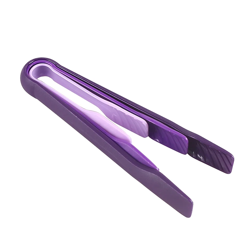 PURPLE 3 шт./компл. multi-function100% силикона пищевой Тонг Кухня щипцы посуда Пособия по кулинарии зажимы-щипцы зажим аксессуары салатная инструменты - Цвет: PURPLE