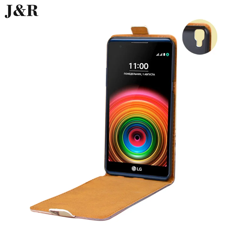 PU Кожаный Чехол для LG X Style K200DS Вертикальный Кожи С сейф Пряжка ДЛЯ Удар Телефон
