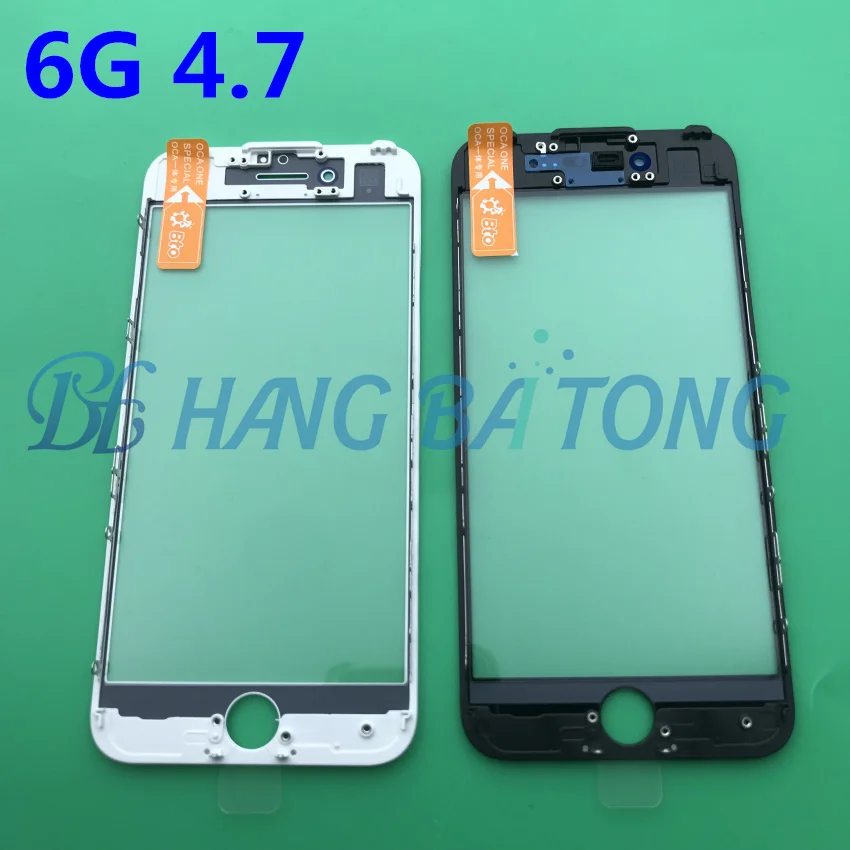 

20pcs Original New LCD Front Touch Screen Glass Outer Lens with Frame Bezel +OCA for iphone 7 7plus 6 6s 6P 6sp 8 8PLUS 5 5S