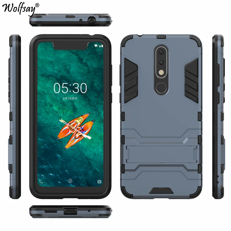 Чехол для Nokia X5 ударопрочный Тонкий чехол задней панели телефона из