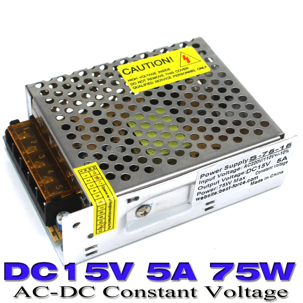 Трансформатор напряжения с одним выходом 15 В переменного тока 220 В/в постоянного