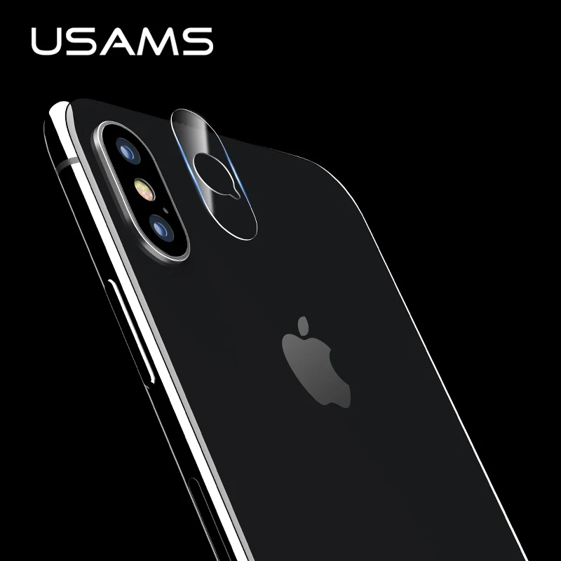 2 шт./лот для iPhone X USAMS Защитная пленка объектива камеры закаленное стекло 9H Gorilla Glass