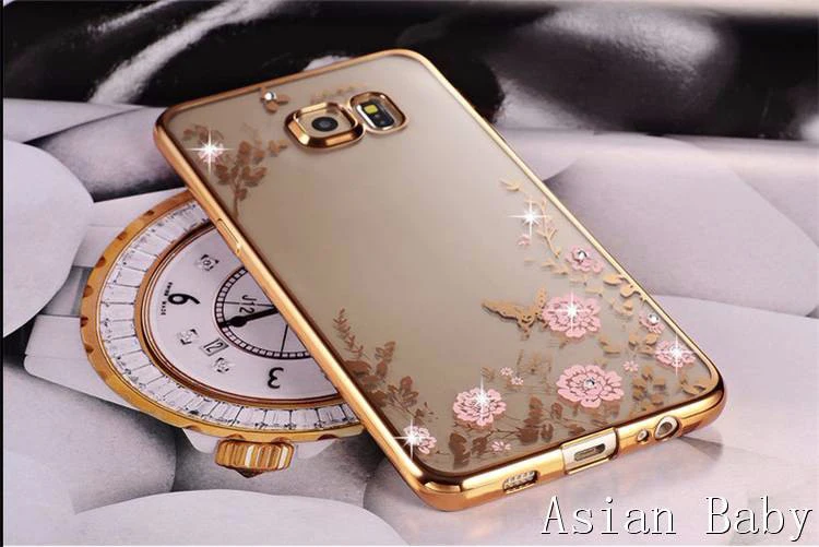 Sunjolly ТПУ чехол из розового золота Bling Стразы чехол для samsung Galaxy S10E S9 S8 S10 плюс S7 S6 край S5 Примечание 10 плюс 9 8 5 4