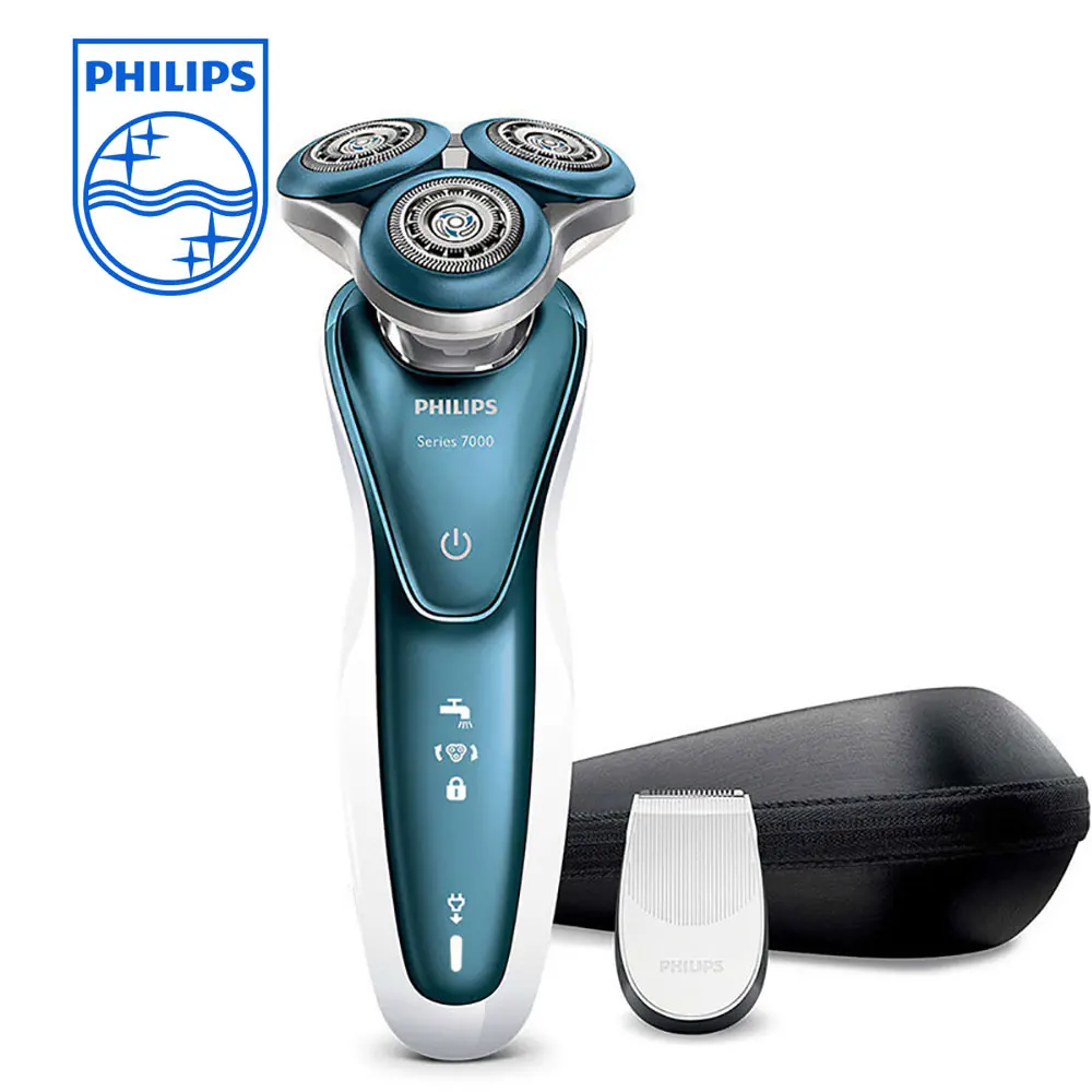 S7370 Профессиональный Электробритва Philips S7370 с мягкими прецизионными лезвиями SmartClick прецизионный триммер для влажной и сухой кожи для мужчин - Цвет: S7370