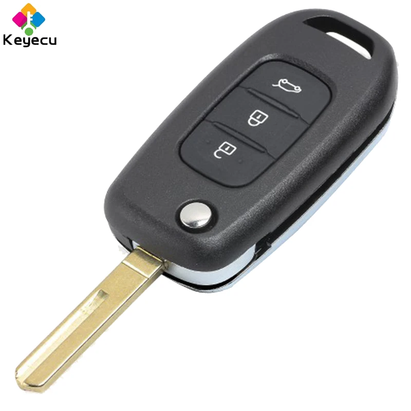 KEYECU пара замена флип/складной пульт дистанционного ключа автомобиля оболочки