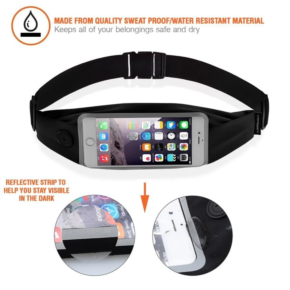 Waterproof Running Pocket Cover For Huawei P8 P9 lite Honor 7 5x 4c pro Y6 Y625 Sport GYM Bag Pouch Waist Belt Mobile Phone Case | Мобильные