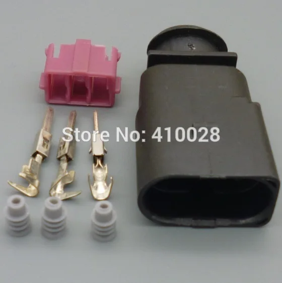 

shhworldsea 5/30/100sets 3pin 3way 1.5mm auto socket for VW connector 1K0973804