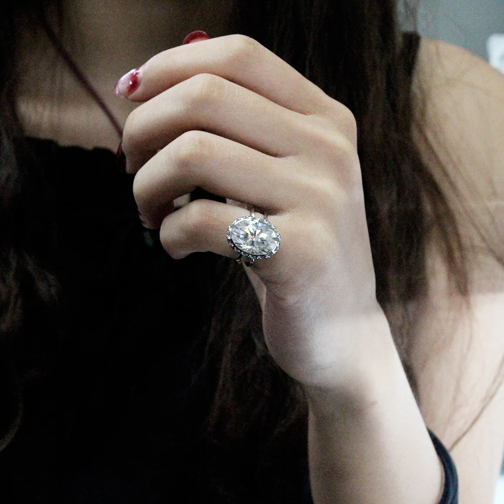 7CTW 14 мм овальное кольцо для помолвки и свадьбы Moissanite Natual Sapphire двойное Halo Кольцо из