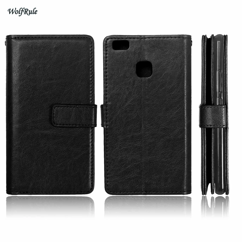 Чехол для huawei P9 Lite деловой флип чехол из искусственной кожи + ТПУ бумажник G9 2016