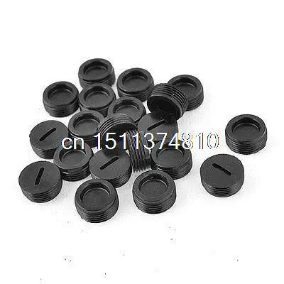 

Black Plastic Screw 15mm Dia Carbon Brush Holder Caps Cover 20 Pcs