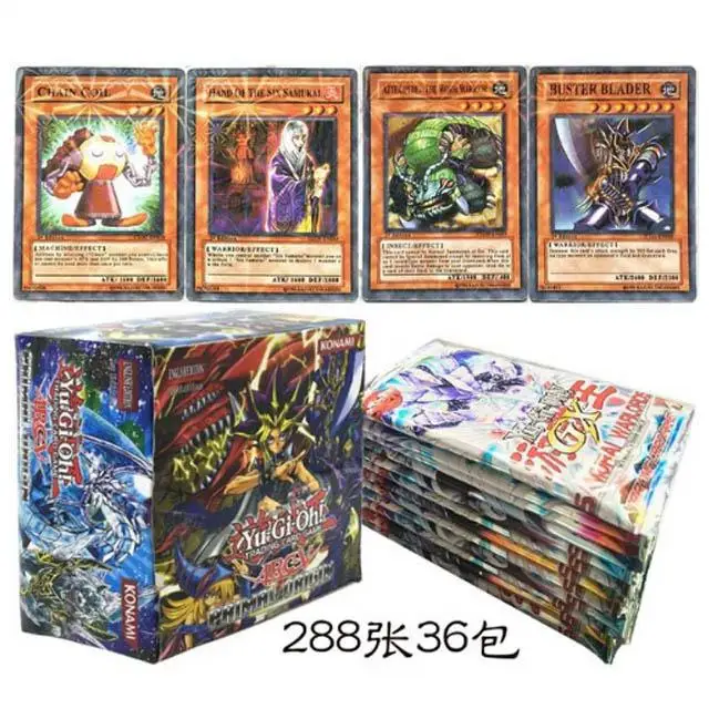 288 шт Yu Gi Oh Редкие прокси-карты Exodia маг Девушка Египетский Бог обелиск Дракон цифры английский классический TCG Дуэль карта Yu-Gi-Oh - Цвет: d