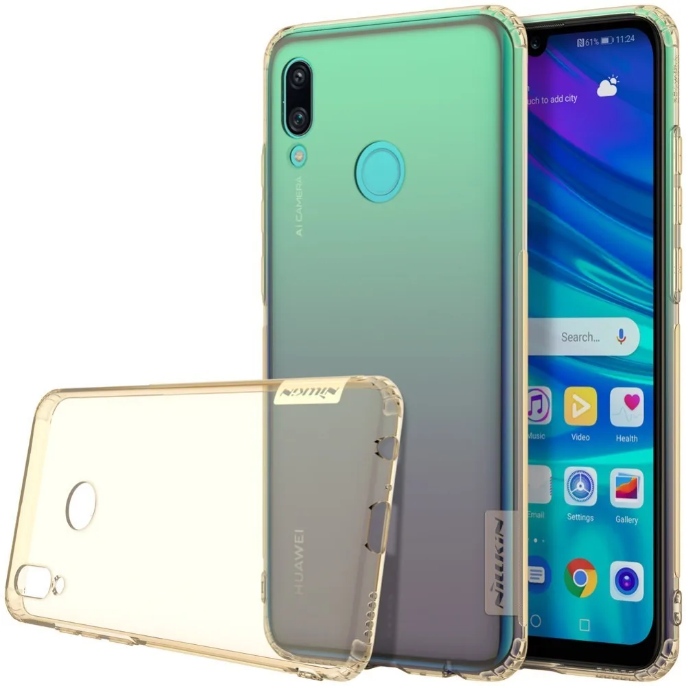 NILLKIN huawei P Smart чехол huawei P Smart() чехол из силикона серии "Природа" Мягкий ТПУ чехол для телефона s - Цвет: Brown