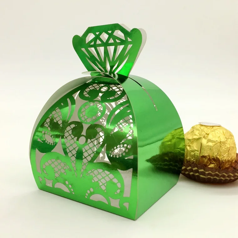 100 шт. коробки для конфет с лентой | Дом и сад