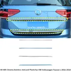 Для VW Volkswagen Touran L 2016 2017 2018 2019 Stick задняя дверь из нержавеющей стали Рамка пластина отделка багажника лампы