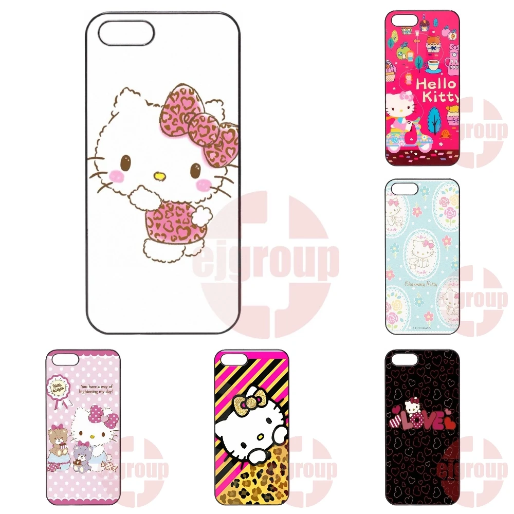 Прочный Жесткий Прекрасный Hello Kitty Для Apple iPhone 4 4S 5 5C SE 6 S 7 Плюс 4.7 5.5 iPod Touch |