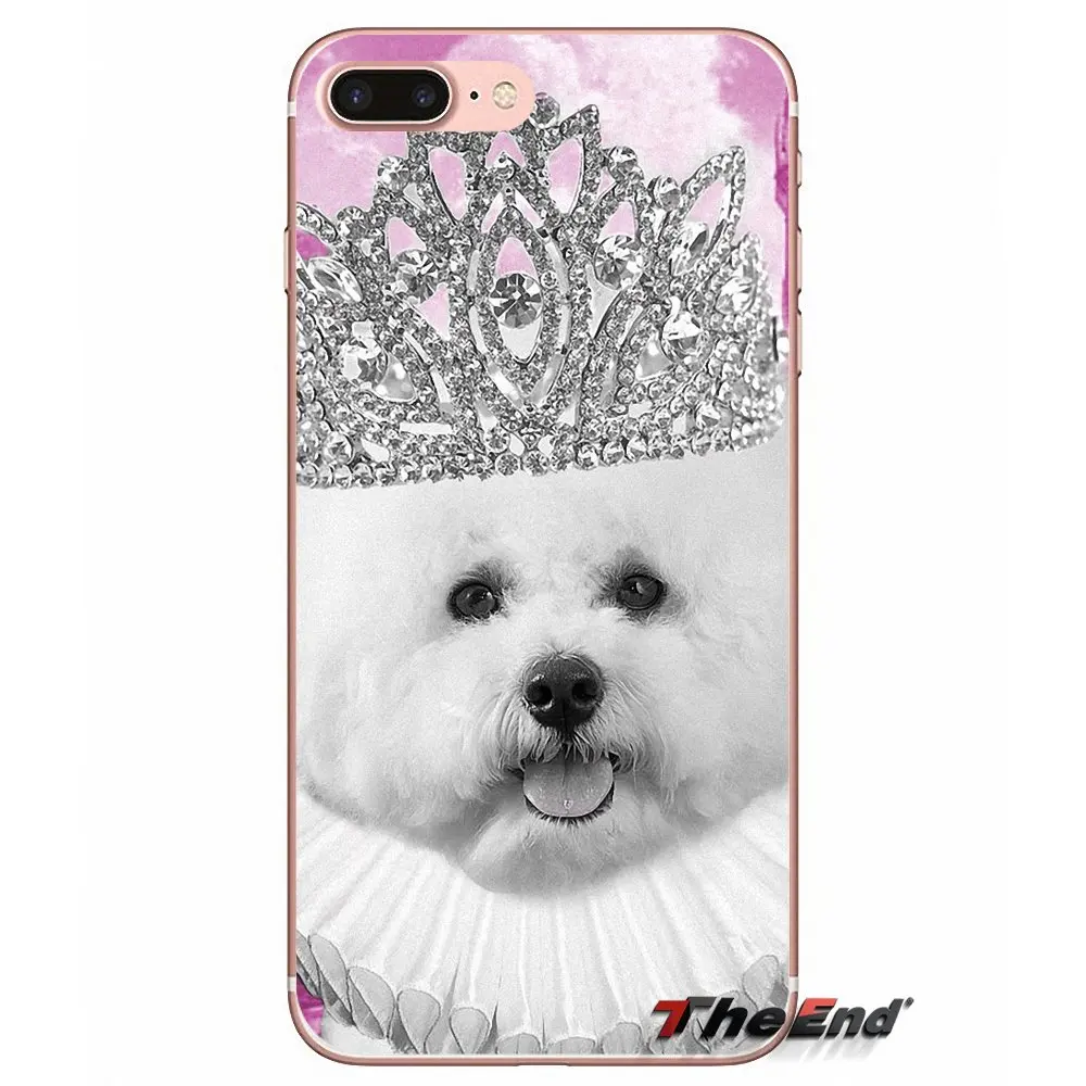 Мягкие прозрачные чехлы для Samsung Galaxy S3 S4 S5 MINI S6 S7 edge S8 S9 Plus Note 2 3 4 5 8 Bichon frise dog puppy |