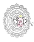 Oval frame Свинья, для рукоделия, металлические режущие штампы, форма для высечки, овальная прямоугольная кружевная рамка, бумага для скрапбукинга, нож, форма для высечки, трафареты для высечки - Цвет: Oval frame