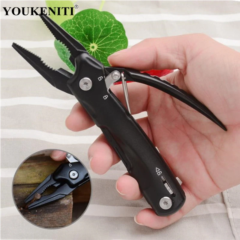 Многофункциональные уличные инструменты плоскогубцы зажимы черные портативный