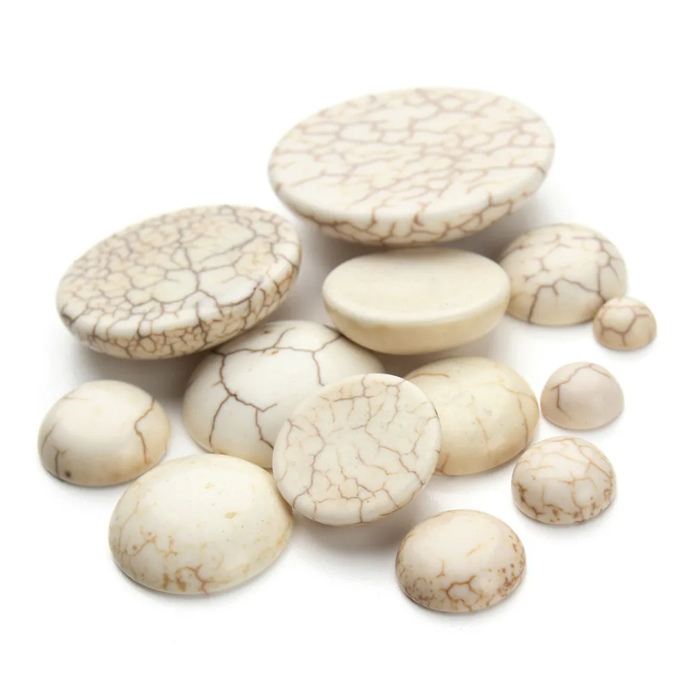 

10 pcs/pack 6/8/10/12/13/14/15/16/17/18/20/25/30mm Flat Back Half Round Cabochons Beads Loose Created Stone Beads DIY F1402