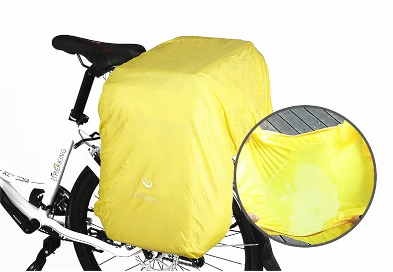 ROSWHEEL 60L 3 в 1, водонепроницаемая сумка для горного велосипеда, велосипедная сумка, двухсторонняя задняя стойка, заднее сиденье, сумка для багажника