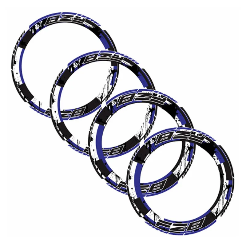 Набор из 4 шт Толстые края наружный обод светоотражающие наклейки полосы