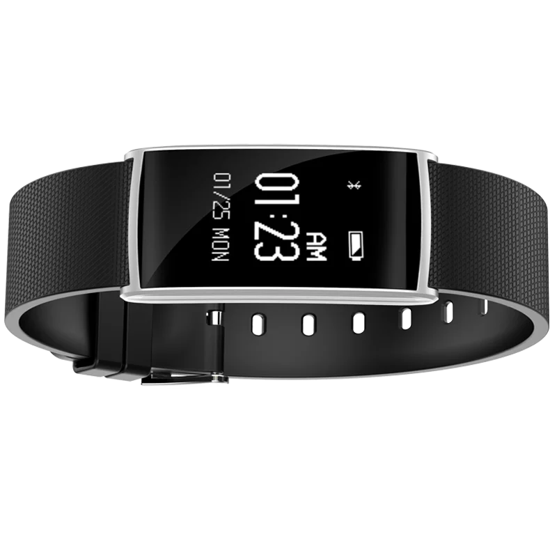 Водонепроницаемый смарт браслет IP67 с пульсометром тонометром оксиметром OLED