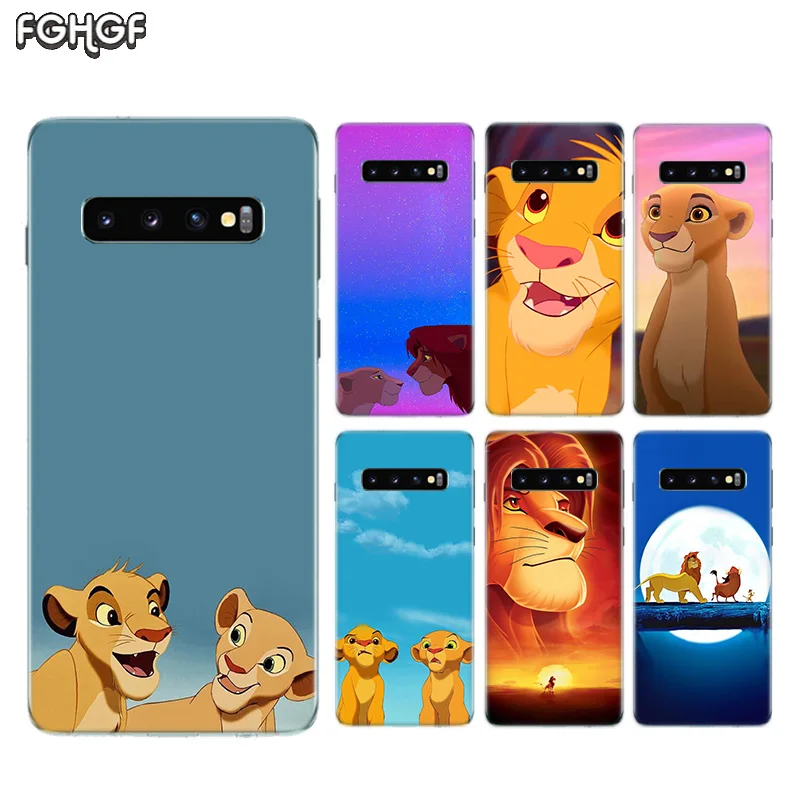 Simba the Lion King Soft Rubber Case For Samsung Galaxy S9 S8 A6 A8 J4 J6 Plus + J8 A7 A9 2018 S7 S6 Edge Note 9 8 10 Pro Cover |