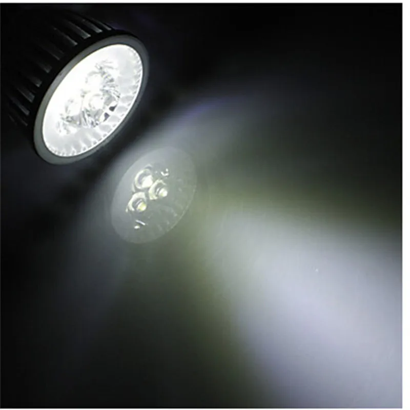 

100pc/lot GU10 LED Light Bulbs Spotlight 5W MR16-12V 4W Daylight Recessed Lighting Fixture GU10 110V/220V Warm Cool White E27 3W