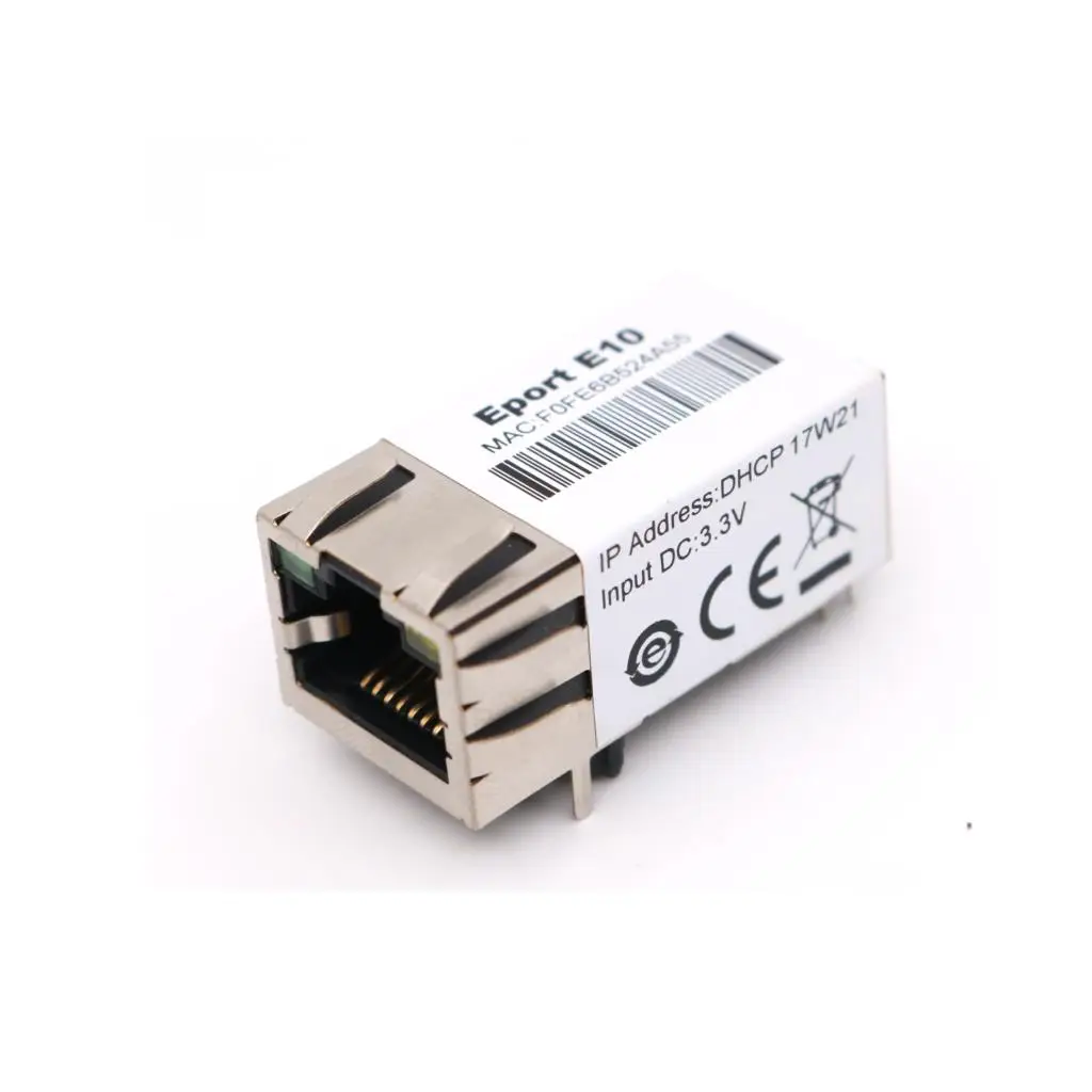 

serial port TTL go to Ethernet module 10/100 TCP/IP RJ45