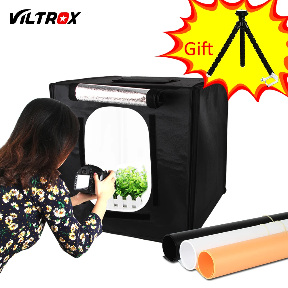 Viltrox 40*40 см светодиодный софтбокс светильник фотостудии световая палатка +