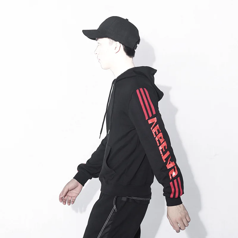 Urbantailor хлопок Принт Толстовки Для мужчин кофты S черный свитер с капюшоном oversize