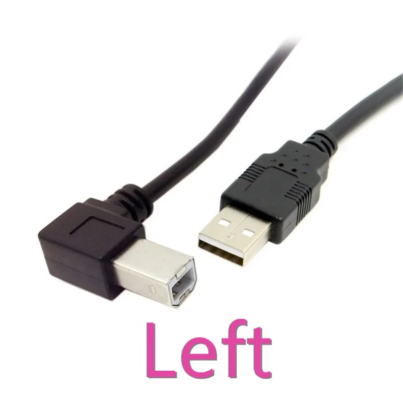 Стандартный USb 2 0 A Тип папа в B вверх вниз влево вправо Угловой 90 градусов для