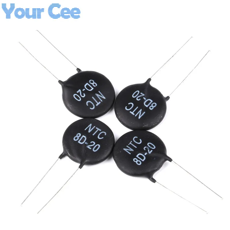 10 шт. терморезистор NTC 8D 20 8D20|resistor capacitor|resistor assortmentresistor trimming |