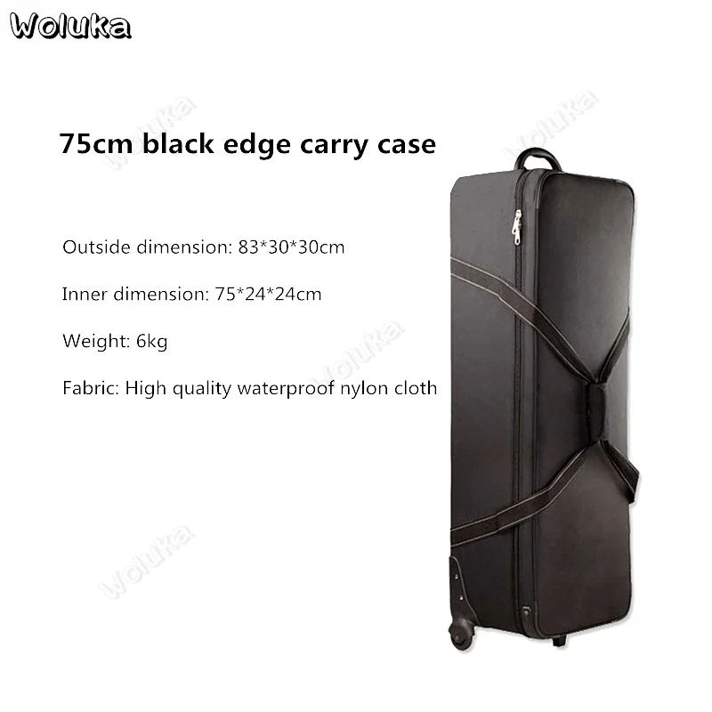 75cm black edge Фотографическое чехол studio флэш-тележка поле лампа сумка для хранения Оксфорд водонепроницаемый тянуть фотографического аксессуары сумка CD50 T11 - Цвет: 75cm black edge