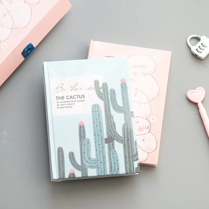 Колофис для студентов креативный мультяшный кактус блокированный дневник Книга