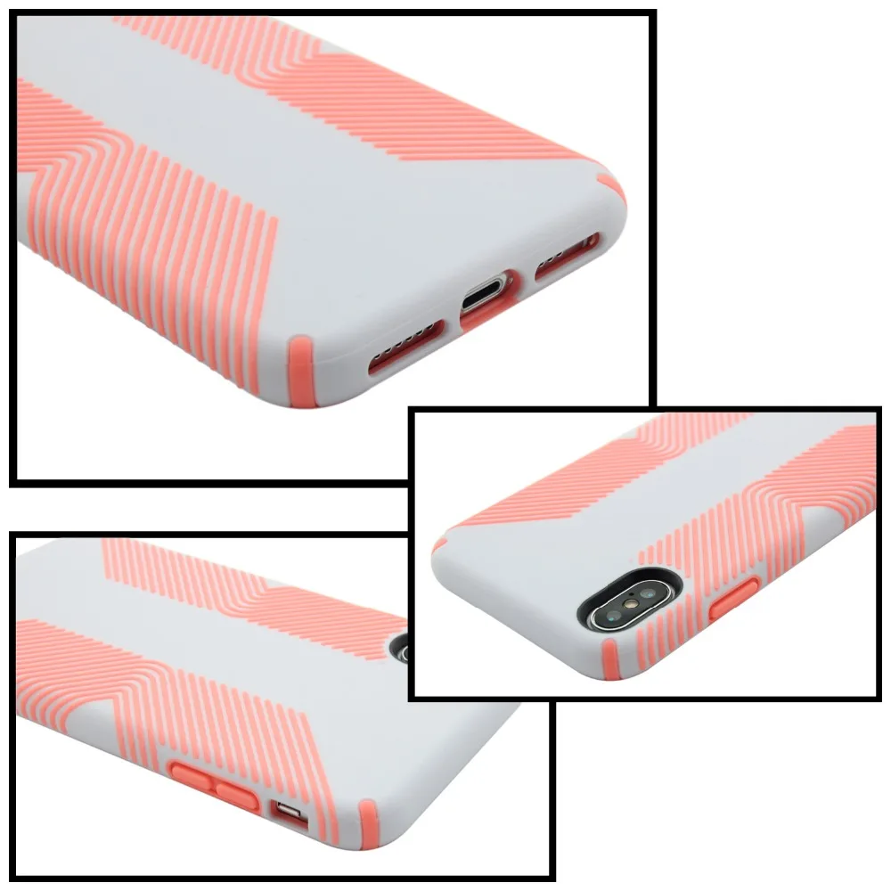 ТПУ PC полосатый узор чехол для телефона для iPhone XS Max XR X 8 7plus чехол для телефона современный деловой стиль цветной