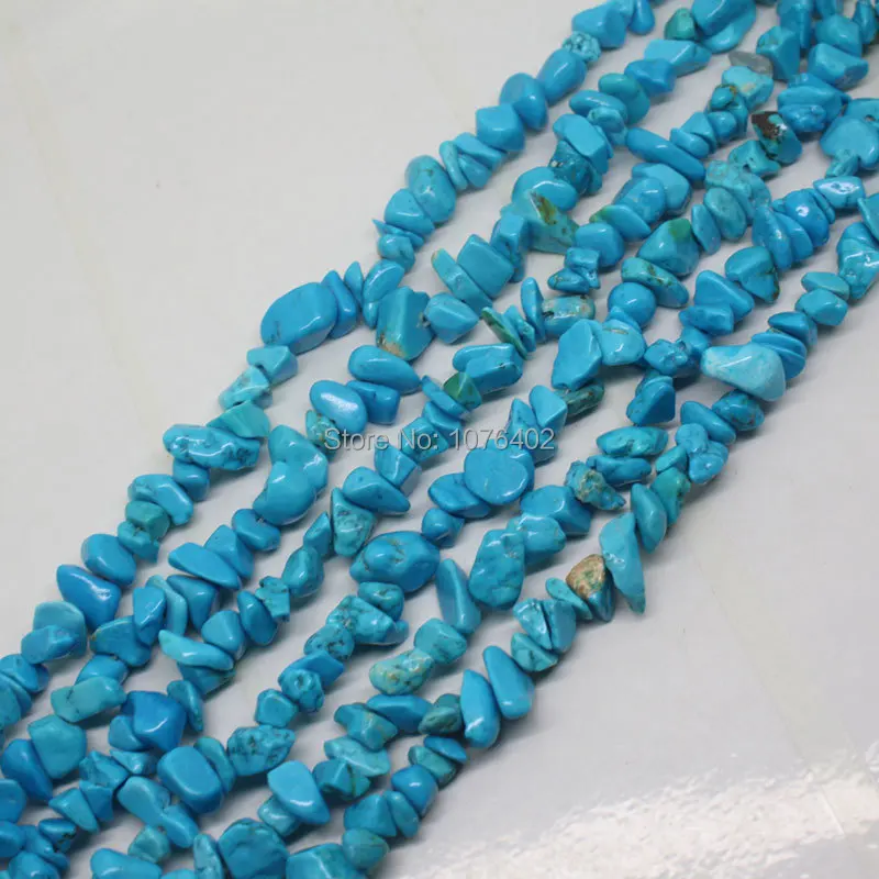 Мини. Заказ составляет $7! 4-11 мм голубой бирюзовый Свободный бисер Macadam 34'' |