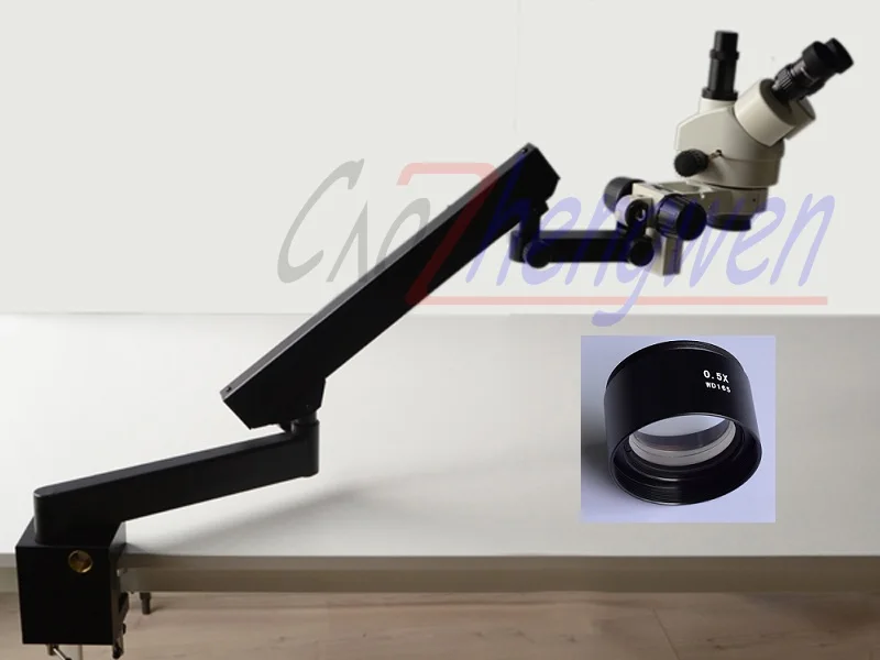 Микроскоп FYSCOPE 3.5X 45X с стерео зумом + микроскоп шарнирной подставкой|stand microscope|stereo